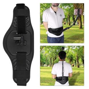 Waist Belt Mount Strap with Adapter & Screw for GoPro Hero11 Black / HERO10 Black / HERO9 Black / HERO8 Black / HERO7 /6 /5 /5 Session /4 Session /4 /3+ /3 /2 /1, Insta360 ONE R, DJI Osmo Action and Other Action Cameras(Black)