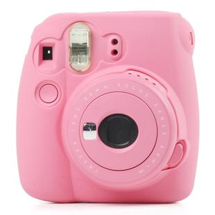 Fluorescent Soft Silicone Protective Case for FUJIFILM instax mini 9 / mini 8+ / mini 8 (Rose Red)