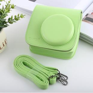 Retro Style Full Body Camera PU Leather Case Bag with Strap for FUJIFILM instax mini 9 / mini 8+ / mini 8(Green)