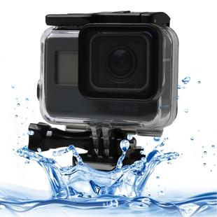 For GoPro HERO6 /5 Black 60m Underwater Waterproof Housing Diving Case with Touch Screen Back Door & Filter / Buckle Basic Mount & Screw, No Need to Disassemble Lens