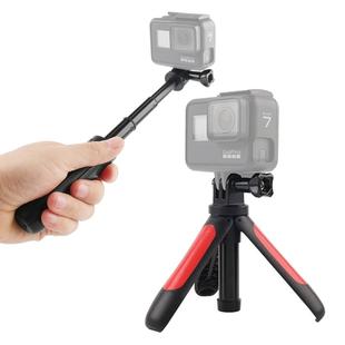 GP446 Multifunctional Mini Fixed Tripod for GoPro Hero11 Black / HERO10 Black /9 Black /8 Black /7 /6 /5 /5 Session /4 Session /4 /3+ /3 /2 /1, DJI Osmo Action and Other Action Cameras(Red)