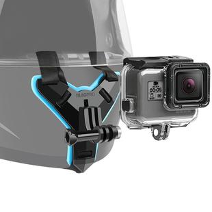 Helmet Belt Mount + Waterproof Housing Protective Case for GoPro HERO7 Black /6 /5