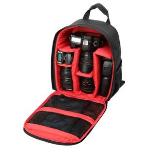 DL-B028 Portable Casual Style Waterproof Scratch-proof Outdoor Sports Backpack SLR Camera Bag Phone Bag for GoPro, SJCAM, Nikon, Canon, Xiaomi Xiaoyi YI, iPad, Apple, Samsung, Huawei, Size: 27.5 * 12.5 * 34 cm(Red)