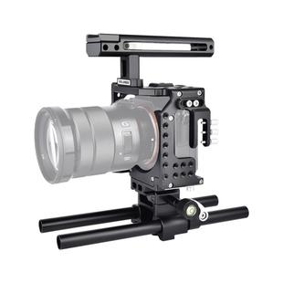 YELANGU CA7 YLG0908A-A Handle Video Camera Cage Stabilizer for  Sony A7K & A7X & A73  & A7S & A7R & A7RII & A7SII(Black)