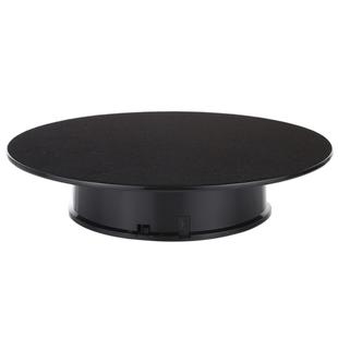 25cm 360 Degree Electric Rotating Turntable Display Stand Video Shooting Props Turntable for Photography, Load 3kg, Powered by Battery(Black)