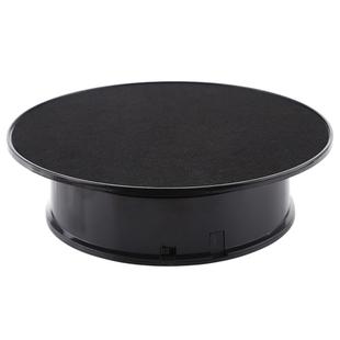 20cm 360 Degree Electric Rotating Turntable Display Stand Photography Video Shooting Props Turntable, Load 1.5kg, Powered by Battery & USB(Black)
