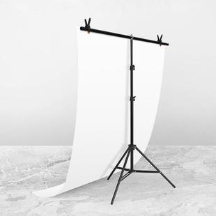 100x200cm T-Shape Photo Studio Background Support Stand Backdrop Crossbar Bracket Kit with Clips, No Backdrop