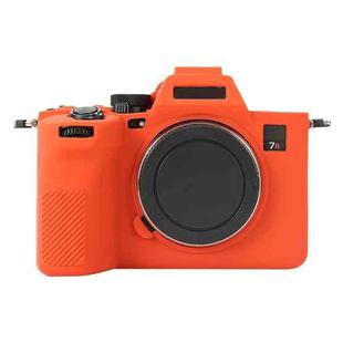 For Sony ILCE-7RM5 / Alpha 7R V Soft Silicone Protective Case (Orange)
