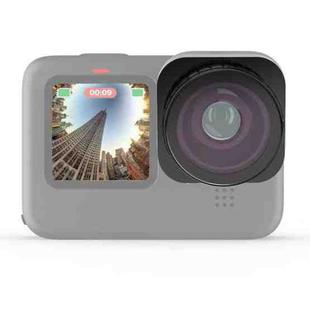 JSR Square Super Wide Angle Fisheye Lens for GoPro HERO10 Black / HERO9 Black (Black)