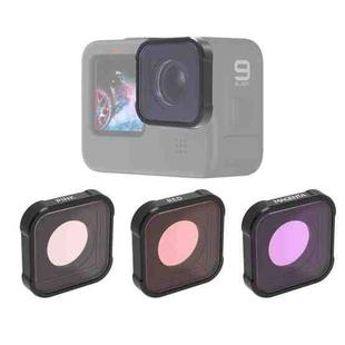 JSR KB Series Diving (Red Magenta Pink) Color Lens Filter for GoPro HERO13 Black /12 Black /11 Black /10 Black /9 Black