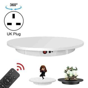 60cm Electric Rotating Display Stand Props Turntable, Load: 100kg, Plug-in Power, UK Plug(White)