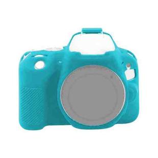 For Canon EOS 200D / EOS 200D Mark II Soft Silicone Protective Case(Blue)