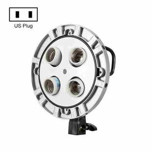 Godox TL-4 4 in 1 E27 Socket Tricolor Bulb Light Lamp Head Mount(US Plug)