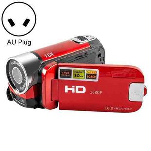 16X Digital Zoom HD 16 Million Pixel Home Travel DV Camera, AU Plug (Red)