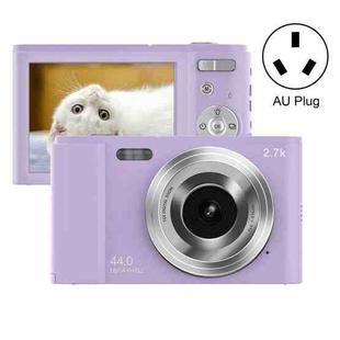 DC302 2.88 inch 44MP 16X Zoom 2.7K Full HD Digital Camera Children Card Camera, AU Plug (Purple)