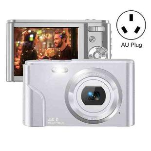DC302 2.88 inch 44MP 16X Zoom 2.7K Full HD Digital Camera Children Card Camera, AU Plug (Silver)