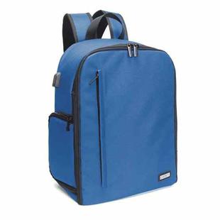 CADeN SLR Camera Shoulder Digital Camera Bag Outdoor Nylon Photography Backpack, Large Size (Blue)