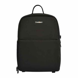 CADeN Camera Layered Laptop Backpacks Large Capacity Shockproof Bags, Size: 37 x 17 x 30cm (Black)