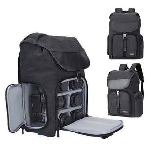CADeN M8 Side Open Canvas Large Capacity Photography Backpack Shoulder Bag