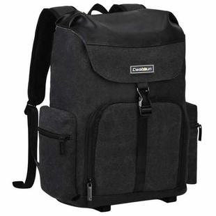 CADeN M8 Canvas Large Capacity Photography Backpack Shoulder Bag (Black)