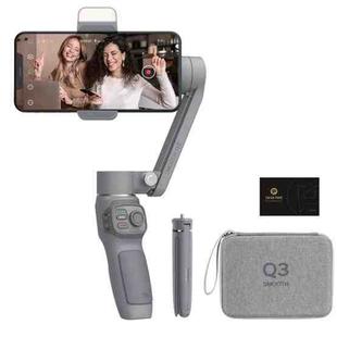 ZHIYUN Smooth Q3 Combo Kit 3-Axis Handheld Gimbal Stabilizer Selfie Stick with Tripod & Carry Case for Smart Phone, Load: 280g(Grey)