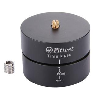 Fittest 360TL 360 Degrees Panning Rotating Panorama Cylindrical PTZ 60min / 45min / 30min / 15min Time Lapse Stabilizer Tripod Adapter with 2kg Bearing for  for GoPro HERO9 Black / HERO8 Black /7 /6 /5 /5 Session /4 Session /4 /3+ /3 /2 /1, DJI Osmo Action, Xiaoyi and Other Action Cameras & Micro Single & DSLR Camera