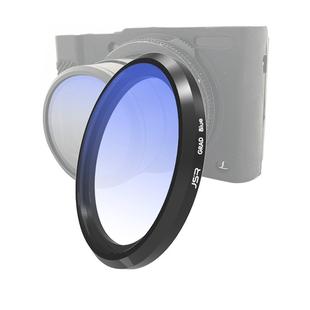 JSR Gradient Colored Lens Filter for Panasonic LUMIX LX10(Gradient Blue)