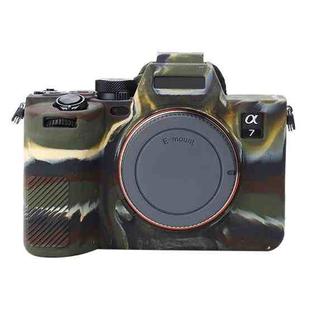 Soft Silicone Protective Case for Sony A7 IV (Camouflage)