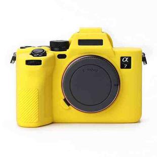 Soft Silicone Protective Case for Sony A7 IV (Yellow)