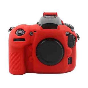 Soft Silicone Protective Case for Nikon D810 (Red)