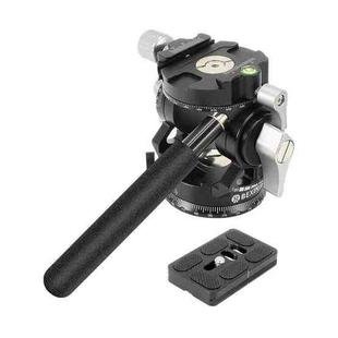 BEXIN DT-02R/S 2D 720 Degree Panorama Heavy Duty Tripod Action Fluid Drag Head with Quick Release Plate
