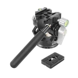 BEXIN DT-02S/S 2D 360 Degree Panorama Heavy Duty Tripod Action Fluid Drag Head with Quick Release Plate
