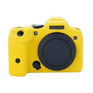 For Canon EOS R7 Soft Silicone Protective Case (Yellow)