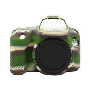 For Canon EOS 250D Soft Silicone Protective Case (Camouflage)