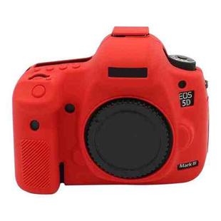 For Canon EOS 5DS Soft Silicone Protective Case (Red)
