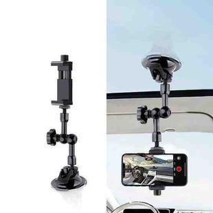 27cm Single Suction Cup Articulating Friction Magic Arm Phone Clamp Mount (Black)