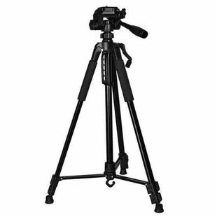 3366 Quality 1.4m Portable Phone Live Selfie Tripod DV SLR Camera Stand (Black)