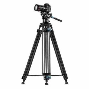 Fotopro DV-3C Heavy Duty Fluid Head Carbon Fiber Video Tripod (Black)