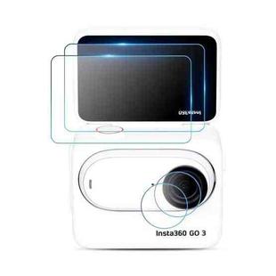 For Insta360 GO 3 STARTRC 4 in 1 Screen and Lens Tempered Glass Film