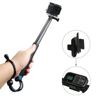 Handheld Aluminium Extendable Monopod with Strap & Remote Buckle for GoPro Hero11 Black / HERO10 Black / HERO9 Black /HERO8 / HERO7 /6 /5 /5 Session /4 Session /4 /3+ /3 /2 /1, Insta360 ONE R, DJI Osmo Action and Other Action Cameras, Adjustment Length: 36-110cm(Blue)