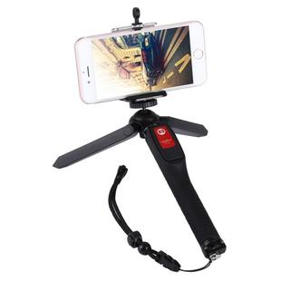 Letspro LY-11 3 in 1 Handheld Tripod Self-portrait Monopod Extendable Selfie Stick with Remote Shutter for Smartphones, Digital Cameras, GoPro Sports Cameras