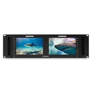 FEELWORLD D71 PLUS-H Dual 7 inch 3RU Rackmount Monitor 4K HDMI 1920 x 1200 IPS Monitor (EU Plug)