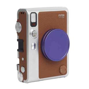 For FUJIFILM Instax mini EVO Camera Lens Cap Aluminum Alloy Protective Cover (Purple)