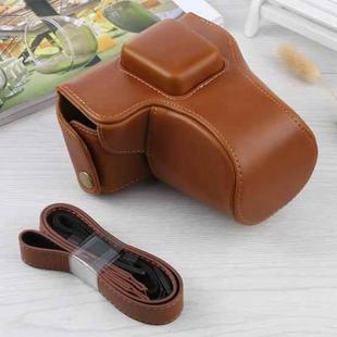 Full Body Camera PU Leather Case Bag with Strap for Olympus E-PL3 / E-PM1 (Brown)