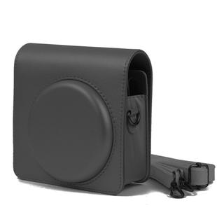 Pearly Lustre PU Leather Case Bag for FUJIFILM Instax SQUARE SQ6 Camera, with Adjustable Shoulder Strap(Black)
