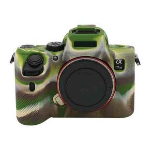 For Sony  A7III / A7S3 / A7RIII / A7SIII Soft Silicone Protective Case(Camouflage)