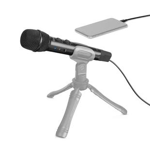 BOYA BY-HM2 Professional Handheld Condenser Microphone 3.5mm Headphone Port with 8 Pin / Type-C / USB Interface 1.2m Extension Cable & Holder