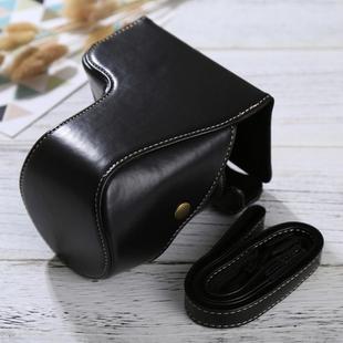 Full Body Camera PU Leather Case Bag with Strap for Sony ILCE-6500 / A6500 (Black)