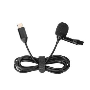For Insta360 X4 Sunnylife Lavalier Clip Type-C Recording Microphone (Black)