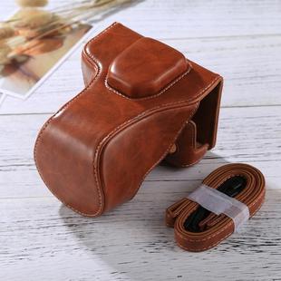 Full Body Camera PU Leather Case Bag with Strap for FUJIFILM XT10 / XT20 (16-50mm / 18-55mm Lens)(Brown)